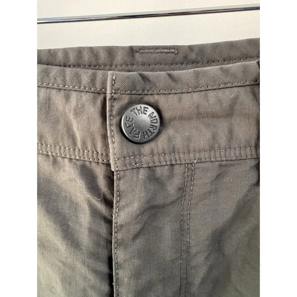 The North Face Shorts Mens 34 Gray 100% Nylon Chino Hiking Camping Outdoors